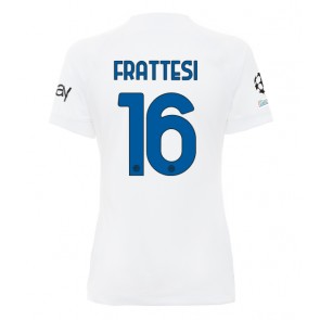 Inter Milan Davide Frattesi #16 Replika Udebanetrøje Dame 2023-24 Kortærmet